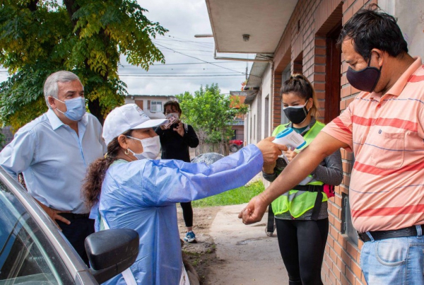 Morales particip&oacute; del rastrillaje epidemiol&oacute;gico en Alto Comedero