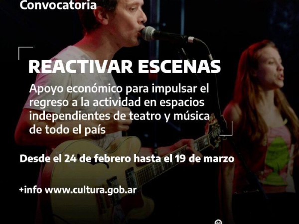 Apoyo econ&oacute;mico para salas de teatro independiente y espacios de m&uacute;sica en vivo