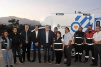 Morales reivindic&oacute; la salud p&uacute;blica y entreg&oacute; ambulancia para el hospital de El Aguilar
