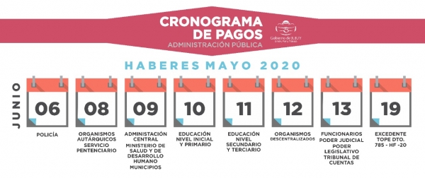 Jujuy: Este s&aacute;bado inicia el pago a los estatales