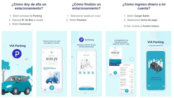 Rige el nuevo sistema de estacionamiento mediante una app