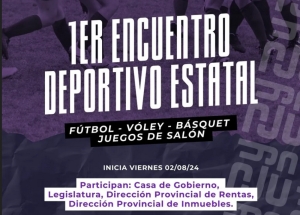 En agosto comienza el "1&deg; Encuentro Deportivo Estatal"
