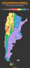 Cuáles son las zonas con mayor peligro de terremotos en Argentina