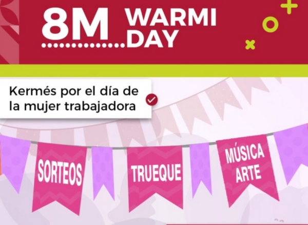 Este lunes. kerm&eacute;s comunitaria por el D&iacute;a de la Mujer
