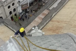 Obras en la San Francisco: por estructura, desag&uuml;e e iluminaci&oacute;n de c&uacute;pula