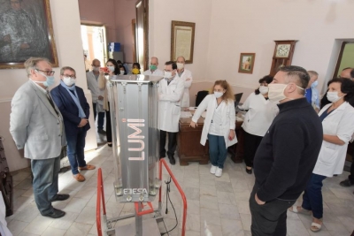EJESA don&oacute; equipameinto para desinfectar hospitales