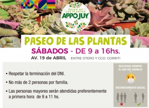 Nuevo horario en el Paseo de las Flores