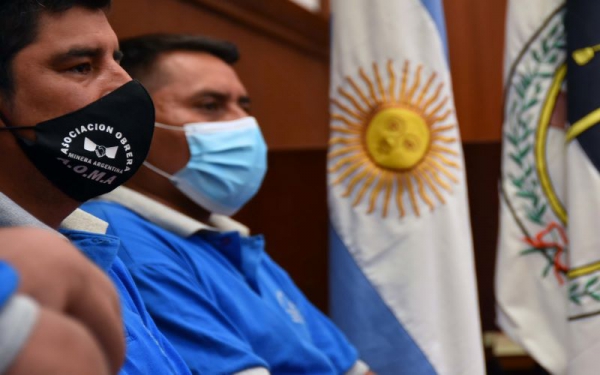 Trabajadores de Mina Aguilar en diputados