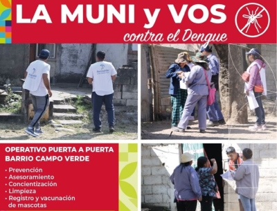 La Muni y Vos contra el Dengue&rdquo; en Alto Comedero