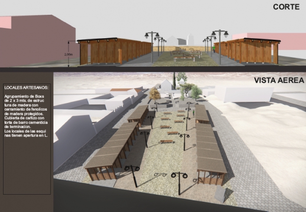 Puestos para los artesanos de Uqu&iacute;a