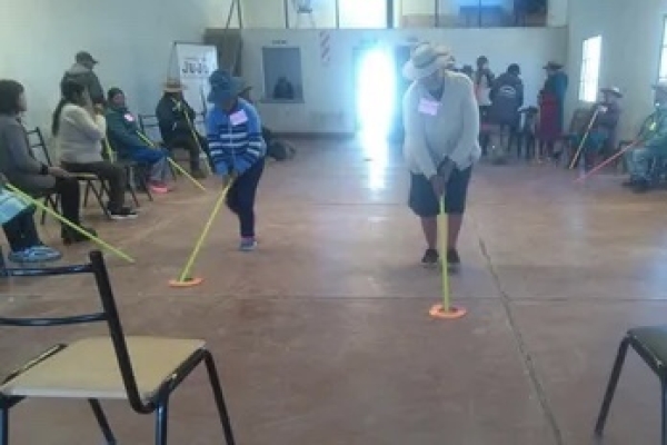 Encuentro de adultos mayores en El C&oacute;ndor