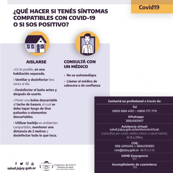 &iquest;C&oacute;mo actuar ante sospecha o confirmaci&oacute;n de covid-19?