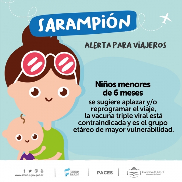 LA VACUNA CONTRA EL SARAMPI&Oacute;N EST&Aacute; INCLUIDA EN EL CALENDARIO Y ES TOTALMENTE GRATUITA