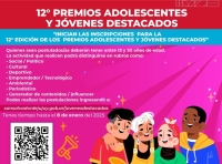Postulan a los premios &ldquo;Adolescentes y J&oacute;venes Destacados&rdquo; hasta el 8 de enero