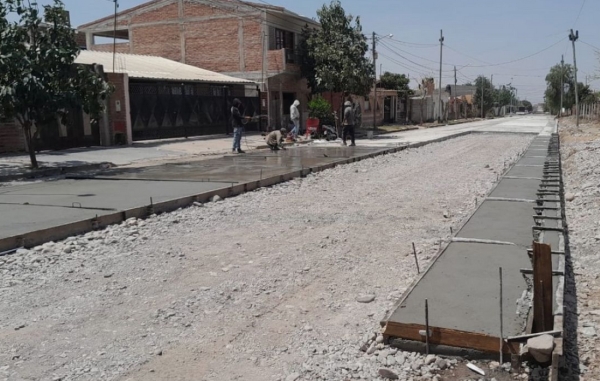 Avanzan obras de pavimentaci&oacute;n en El Carmen