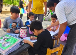 Niños y niñas promovieron sus derechos en plaza Belgrano