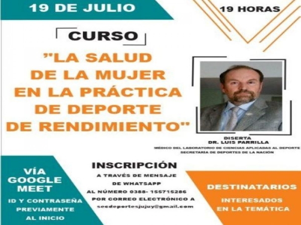 Curso virtual "La Salud de la Mujer en la pr&aacute;ctica de deporte de rendimiento"
