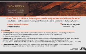 Presentan arte rupestre de Inca Cueva