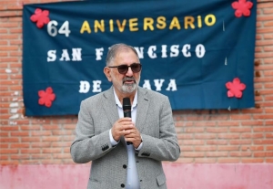 Jorge acompañó el 64° aniversario del Bº San Francisco de Álava
