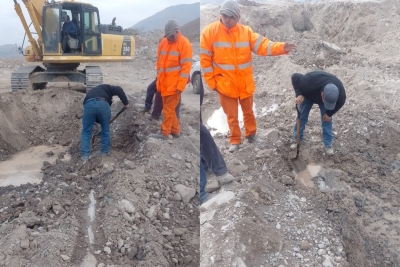 Por sexta vez una empresa constructora provoc&oacute; la rotura de un acueducto ubicado entre Volc&aacute;n y Tumbaya