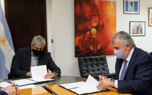 Ferraresi y Morales acordaron construir 1200 viviendas en Jujuy