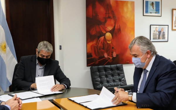 Ferraresi y Morales acordaron construir 1200 viviendas en Jujuy