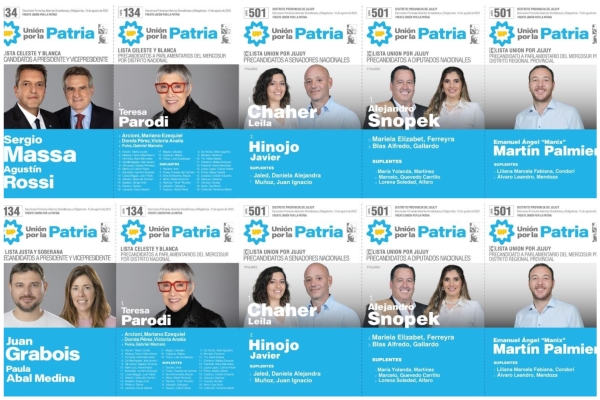 Chaher y Snopek en lista larga   con Massa y Grabois