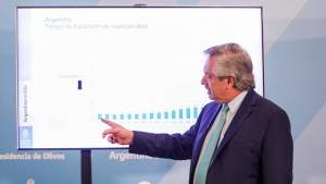 Fern&aacute;ndez anunci&oacute; que el aislamiento obligatorio sigue hasta el 26 de abril