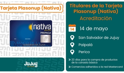 Acreditaron la Tarjeta Plasonup (Nativa)