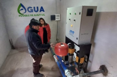 Agua Potable de Jujuy puso en funcionamiento estaci&oacute;n de bombeo para mejorar el servicio en el barrio Inti Watana de la localidad de Huacalera