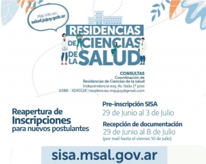 Inscriben para residencias en salud