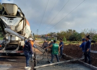 Se concretó la primera dársena en la colectora de la Ruta Nacional 66