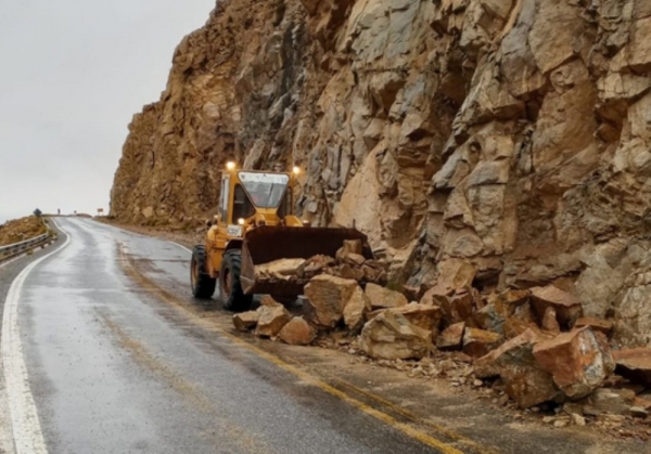 Por temporal.  Vialidad Provincial despej&oacute; rutas nacionales