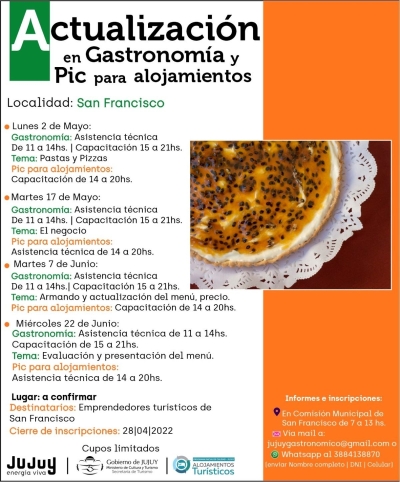 Talleres de Actualizaci&oacute;n en Gastronom&iacute;a