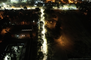 El municipio inaugur&oacute; luminaria LED en calle Ca&iacute;dos por la Patria
