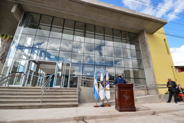 Morales inaugur&oacute; el nuevo edificio del Centro Judicial de Perico