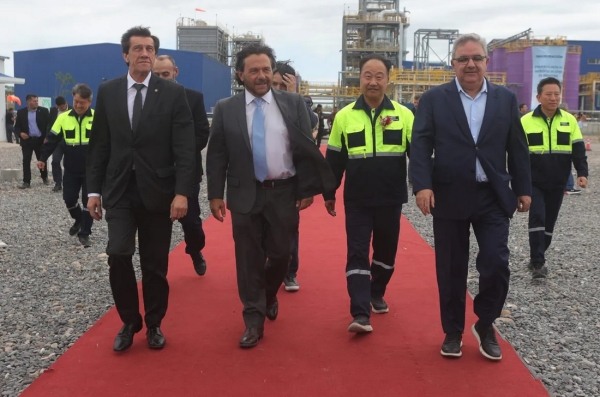 Sadir en inauguraci&oacute;n del complejo industrial lit&iacute;fero de Posco