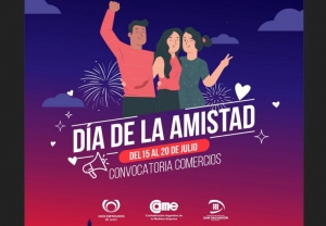 Convocan a comercios por el D&iacute;a de la Amistad