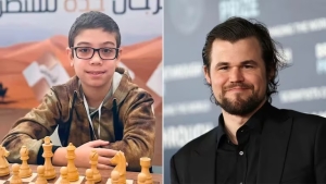 Impacto en el ajedrez: el argentino Faustino Oro, de 10 a&ntilde;os, derrot&oacute; a Magnus Carlsen, el mejor jugador del mundo