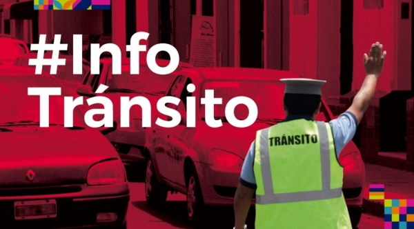 Prohibición de estacionamiento y corte de tránsito
