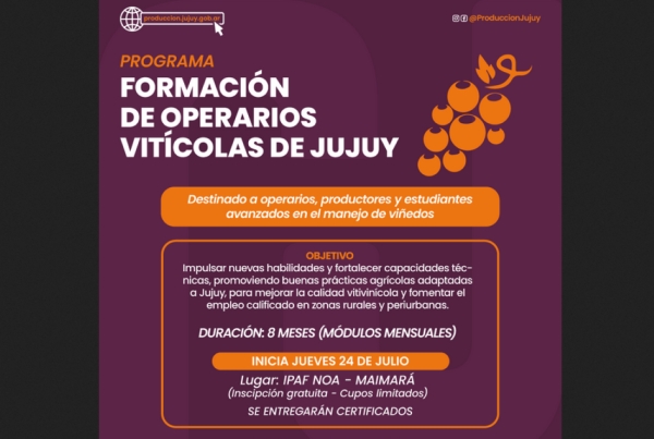 Lanzan Programa de Formaci&oacute;n de Operarios Vit&iacute;colas