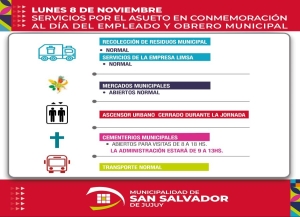Servicios por el D&iacute;a del empleado Municipal