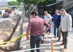 Obras viales en la avenida Dr. Horacio Guzm&aacute;n