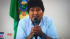 Evo Morales denunci&oacute; un golpe "civico, pol&iacute;tico, policial" y renunci&oacute; a la presidencia