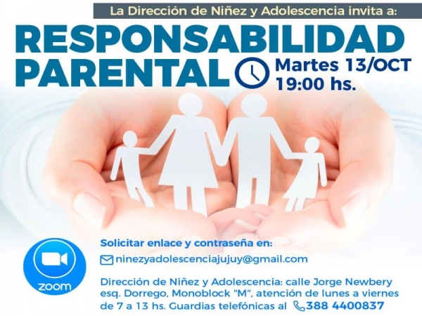 Charla virtual sobre responsabilidad parental