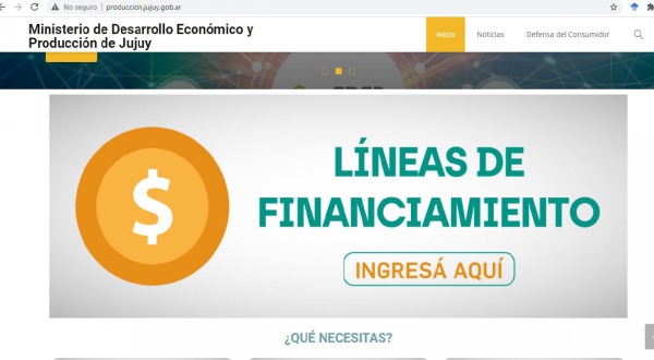 17 l&iacute;neas de financiamiento para el desarrollo de Jujuy