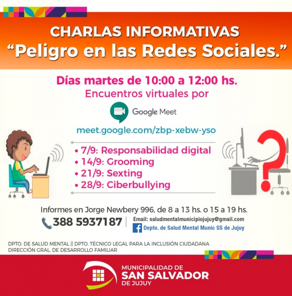 Charlas informativas sobre &ldquo;Peligro en las Redes Sociales&rdquo;